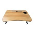 Folding mini table, bed tray cup holder type laptop desk